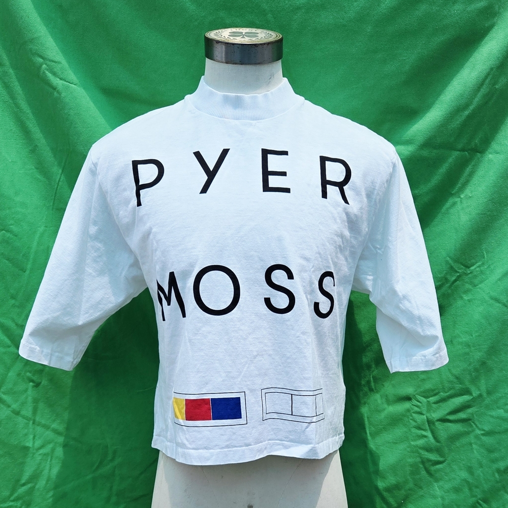 Pyer Moss White Graphic T-Shirt M